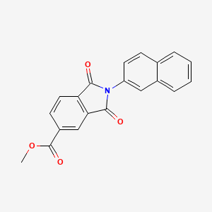 methyl 2-(naphthalen-2-yl)-1,3-dioxo-2,3-dihydro-1H-isoindole-5-carboxylate