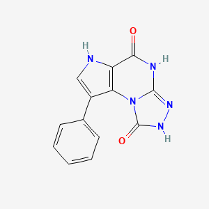 8-phenyl-2,4-dihydro-1H-pyrrolo[2,3-e][1,2,4]triazolo[4,3-a]pyrimidine-1,5(6H)-dione