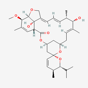 molecular formula C34H48O8 B1248713 Avermectin A1b aglycone 