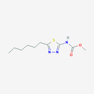 Methyl (5-hexyl-1,3,4-thiadiazol-2-yl)carbamate