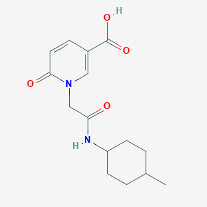 1-{2-[(4-Methylcyclohexyl)amino]-2-oxoethyl}-6-oxo-1,6-dihydropyridine-3-carboxylic acid