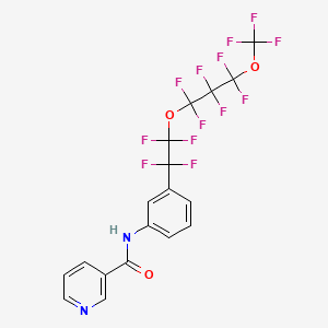 N-(3-{1,1,2,2-tetrafluoro-2-[1,1,2,2,3,3-hexafluoro-3-(trifluoromethoxy)propoxy]ethyl}phenyl)pyridine-3-carboxamide