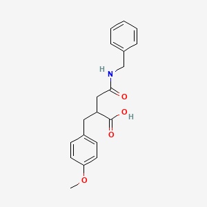 4-(Benzylamino)-2-(4-methoxybenzyl)-4-oxobutanoic acid