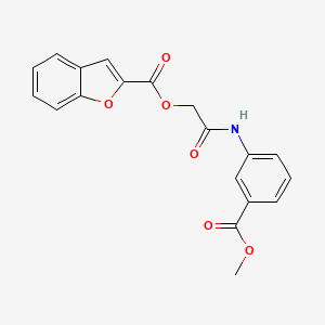 2-{[3-(Methoxycarbonyl)phenyl]amino}-2-oxoethyl 1-benzofuran-2-carboxylate