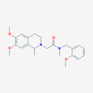 2-(6,7-dimethoxy-1-methyl-3,4-dihydroisoquinolin-2(1H)-yl)-N-(2-methoxybenzyl)-N-methylacetamide