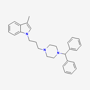 1-{3-[4-(diphenylmethyl)piperazin-1-yl]propyl}-3-methyl-1H-indole