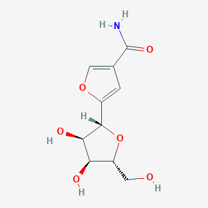 molecular formula C10H13NO6 B1248726 3-Furancarboxamide, 5-beta-D-ribofuranosyl- 