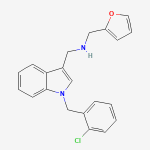 1-[1-(2-chlorobenzyl)-1H-indol-3-yl]-N-(furan-2-ylmethyl)methanamine