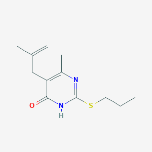 6-Methyl-5-(2-methylprop-2-en-1-yl)-2-(propylsulfanyl)pyrimidin-4-ol