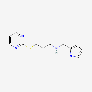 N-[(1-methyl-1H-pyrrol-2-yl)methyl]-3-(pyrimidin-2-ylsulfanyl)propan-1-amine