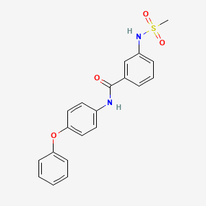 3-[(methylsulfonyl)amino]-N-(4-phenoxyphenyl)benzamide