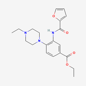 Ethyl 4-(4-ethylpiperazin-1-yl)-3-[(furan-2-ylcarbonyl)amino]benzoate