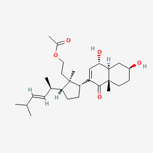 molecular formula C28H44O5 B1248735 24-Нор-9,11-секо-11-ацетокси-3,6-дигидроксихолест-7,22-диен-9-он 
