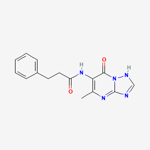 N-(7-hydroxy-5-methyl[1,2,4]triazolo[1,5-a]pyrimidin-6-yl)-3-phenylpropanamide