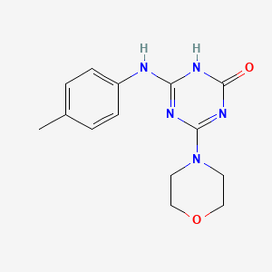 4-[(4-Methylphenyl)amino]-6-(morpholin-4-yl)-1,3,5-triazin-2-ol