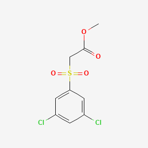 molecular formula C9H8Cl2O4S B12487427 Methyl [(3,5-dichlorophenyl)sulfonyl]acetate 