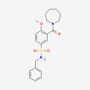 3-(azepan-1-ylcarbonyl)-N-benzyl-4-methoxybenzenesulfonamide