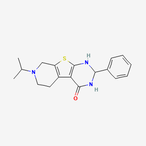 5-phenyl-11-propan-2-yl-8-thia-4,6,11-triazatricyclo[7.4.0.02,7]trideca-1(9),2(7)-dien-3-one