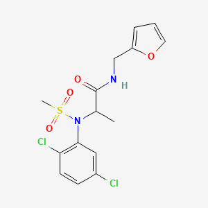 N~2~-(2,5-dichlorophenyl)-N-(furan-2-ylmethyl)-N~2~-(methylsulfonyl)alaninamide