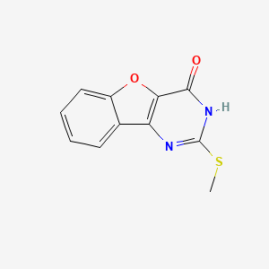 2-(methylsulfanyl)[1]benzofuro[3,2-d]pyrimidin-4(3H)-one