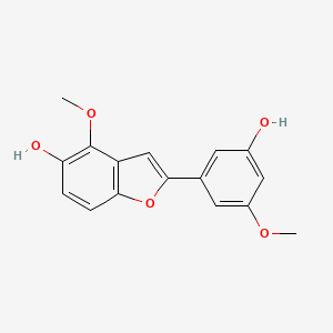 molecular formula C16H14O5 B1248752 Gnetofuran B 