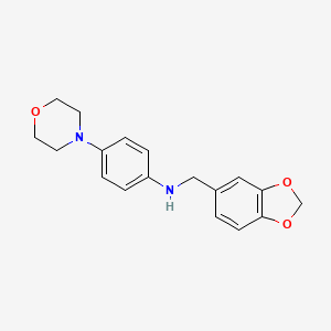 N-(1,3-benzodioxol-5-ylmethyl)-4-(morpholin-4-yl)aniline