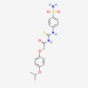 2-[4-(propan-2-yloxy)phenoxy]-N-[(4-sulfamoylphenyl)carbamothioyl]acetamide