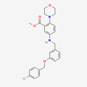 Methyl 5-({3-[(4-chlorobenzyl)oxy]benzyl}amino)-2-(morpholin-4-yl)benzoate