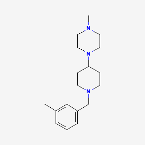 1-Methyl-4-[1-(3-methylbenzyl)piperidin-4-yl]piperazine