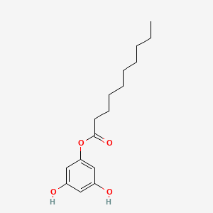 Decanoic acid 3,5-dihydroxyphenyl ester