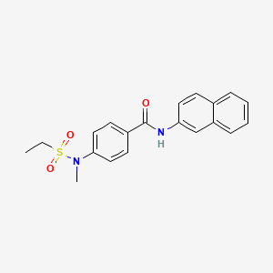 4-[(ethylsulfonyl)(methyl)amino]-N-(naphthalen-2-yl)benzamide