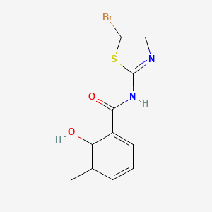 N-(5-bromothiazol-2-yl)-2-hydroxy-3-methyl-benzamide