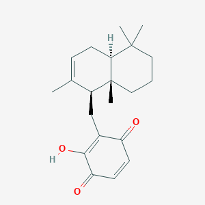 molecular formula C21H28O3 B1248767 21-Hydroxy-ent-isozonarone 