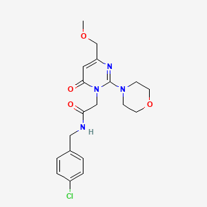 N-(4-chlorobenzyl)-2-[4-(methoxymethyl)-2-(morpholin-4-yl)-6-oxopyrimidin-1(6H)-yl]acetamide