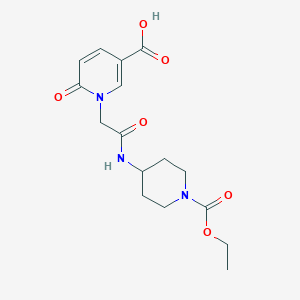 1-(2-{[1-(Ethoxycarbonyl)piperidin-4-yl]amino}-2-oxoethyl)-6-oxo-1,6-dihydropyridine-3-carboxylic acid