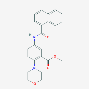 Methyl 2-(morpholin-4-yl)-5-[(naphthalen-1-ylcarbonyl)amino]benzoate