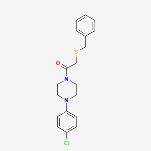 2-(Benzylsulfanyl)-1-[4-(4-chlorophenyl)piperazin-1-yl]ethanone