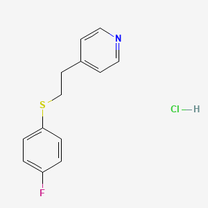 4-{2-[(4-Fluorophenyl)sulfanyl]ethyl}pyridine hydrochloride