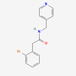 2-(2-bromophenyl)-N-(pyridin-4-ylmethyl)acetamide