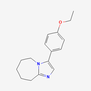 molecular formula C16H20N2O B12487798 3-(4-ethoxyphenyl)-6,7,8,9-tetrahydro-5H-imidazo[1,2-a]azepine CAS No. 321981-09-3