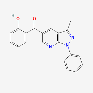 (2-hydroxyphenyl)(3-methyl-1-phenyl-1H-pyrazolo[3,4-b]pyridin-5-yl)methanone