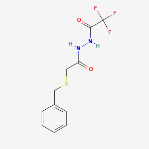 N'-[(benzylsulfanyl)acetyl]-2,2,2-trifluoroacetohydrazide