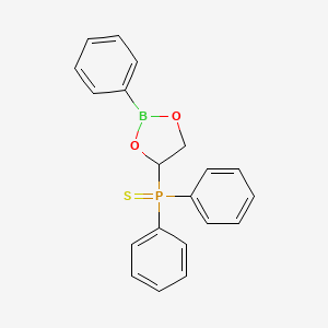 molecular formula C20H18BO2PS B12487817 Diphenyl(2-phenyl-1,3,2-dioxaborolan-4-yl)phosphane sulfide 