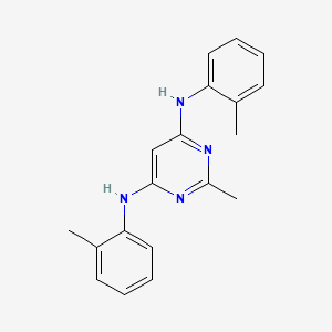 2-methyl-N,N'-bis(2-methylphenyl)pyrimidine-4,6-diamine