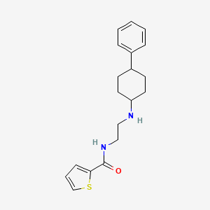 N-{2-[(4-phenylcyclohexyl)amino]ethyl}thiophene-2-carboxamide