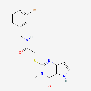 N-(3-bromobenzyl)-2-[(3,6-dimethyl-4-oxo-4,5-dihydro-3H-pyrrolo[3,2-d]pyrimidin-2-yl)sulfanyl]acetamide