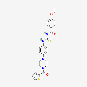 4-ethoxy-N-({4-[4-(thiophen-2-ylcarbonyl)piperazin-1-yl]phenyl}carbamothioyl)benzamide