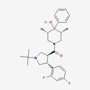 Methanone, ((3S,4R)-4-(2,4-difluorophenyl)-1-(1,1-dimethylethyl)-3-pyrrolidinyl)((3R,5S)-4-hydroxy-3,5-dimethyl-4-phenyl-1-piperidinyl)-