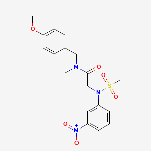 N-(4-methoxybenzyl)-N-methyl-N~2~-(methylsulfonyl)-N~2~-(3-nitrophenyl)glycinamide