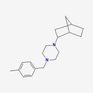 molecular formula C19H28N2 B12487933 1-(Bicyclo[2.2.1]hept-2-yl)-4-(4-methylbenzyl)piperazine 